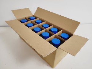 Thumbnail image of Job Lot of 72 Boxes of 10 Media Bottles Kimax ISO, GL45, 500 ml, Blue PP Cap 