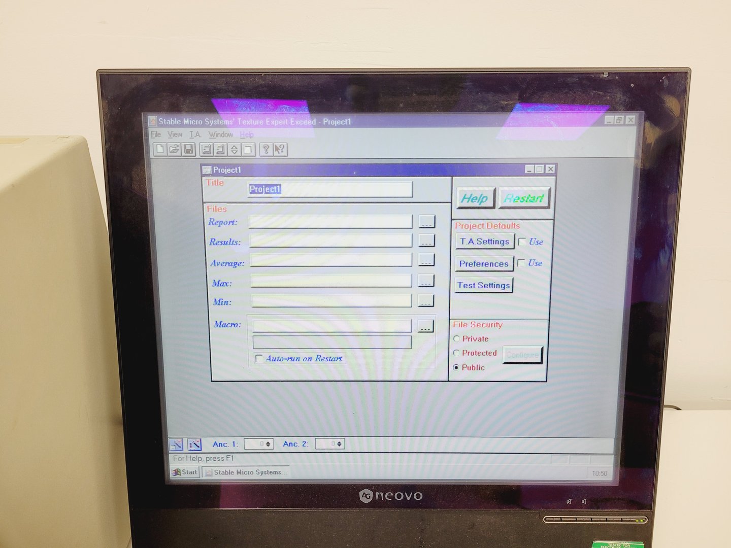 Image of Texture Analyser TA-XT2i Stable Micro Systems, Control System and PC