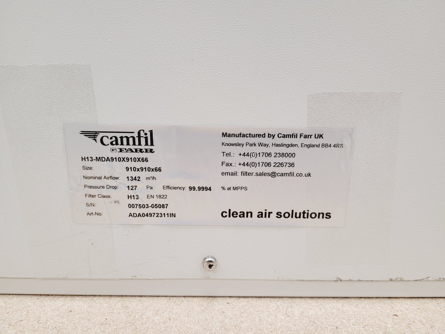 Image of Monmouth Scientific Clean Room 3 x 4m