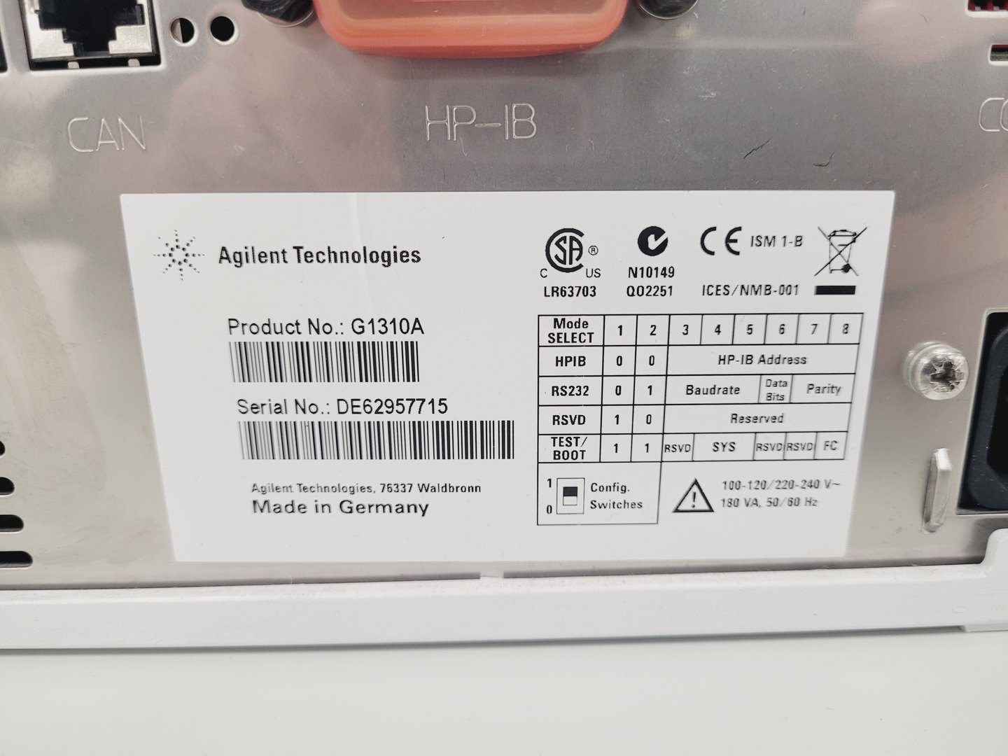 Image of Agilent Technologies G1310A 1200 Isocratic Pump & Instant Pilot Controller Lab