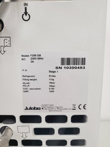 Thumbnail image of Julabo F Series Chiller -F250GB Lab Spares/Repairs