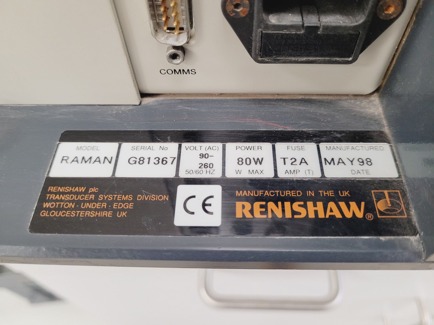 Image of Renishaw Raman Confocal System Parts Lab Spares/Repairs