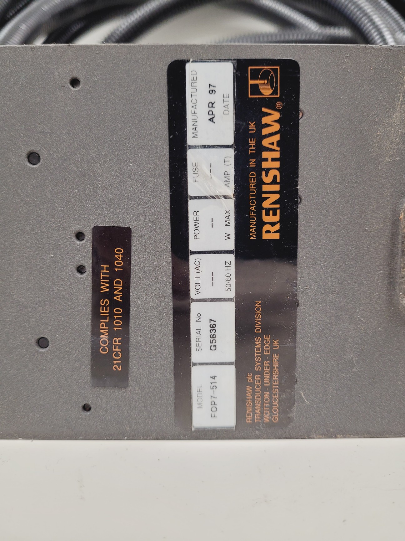 Image of Renishaw Raman Confocal System Parts Lab Spares/Repairs