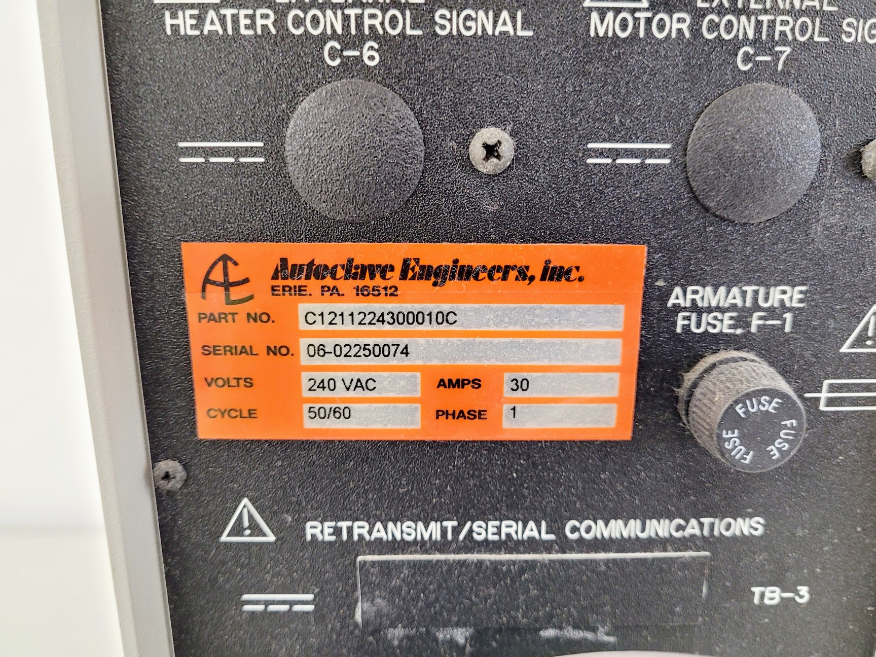 Image of Autoclave Engineers Model 300mL EZ Seal w/ Control Tower Lab