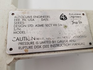 Thumbnail image of Autoclave Engineers Model 300mL EZ Seal w/ Control Tower Lab