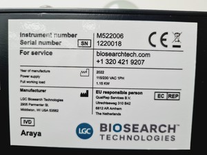 Thumbnail image of LGC Biosearch Technologies Araya + Tape Array Counter Lab