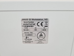 Thumbnail image of Perkin Elmer JANUS G3 Automated Workstation System Lab