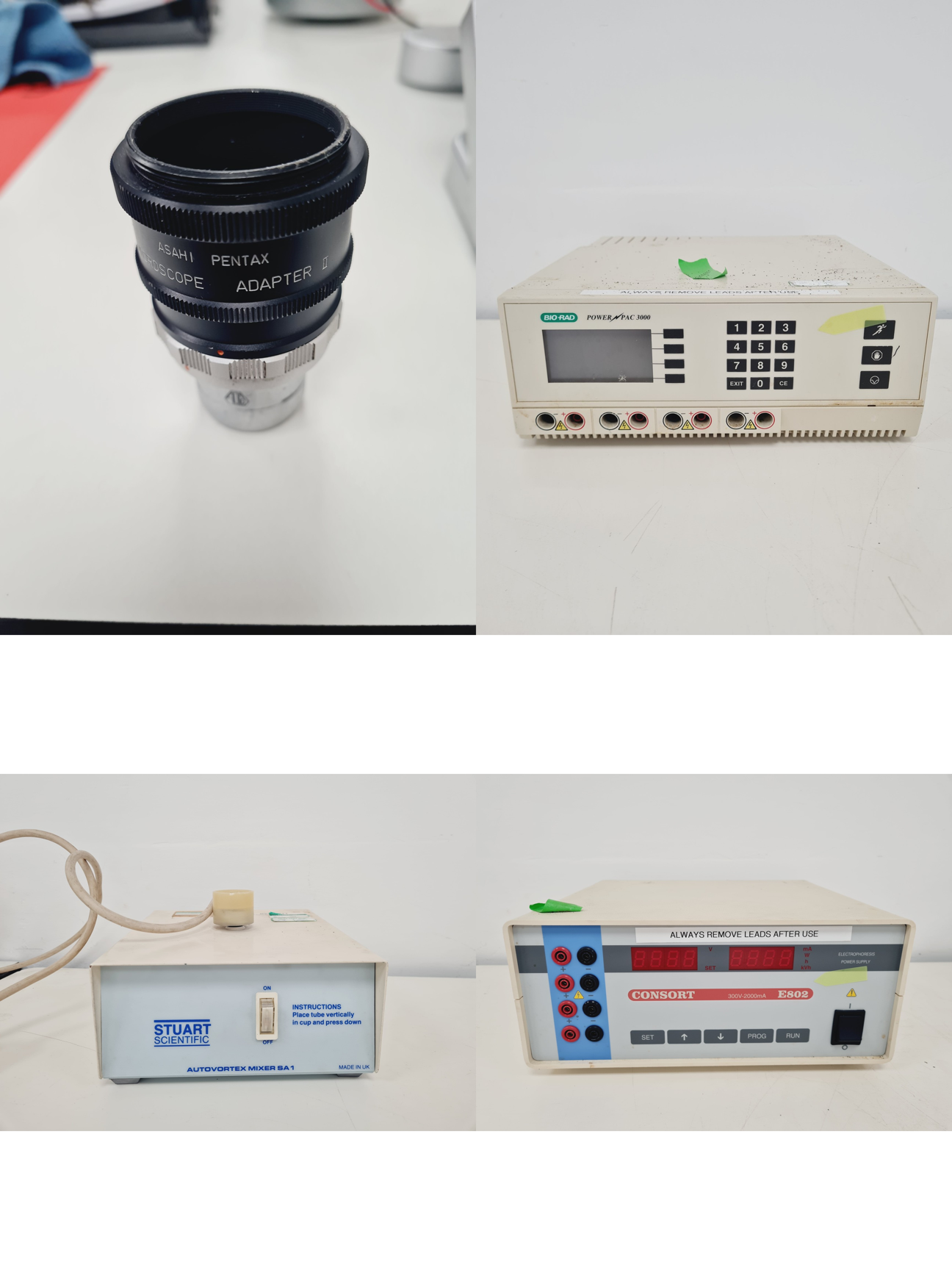 Image of Mixed Job Lot of Laboratory Equipment - Kimax, Vickers, Stuart, Pentax, Bio-Rad 