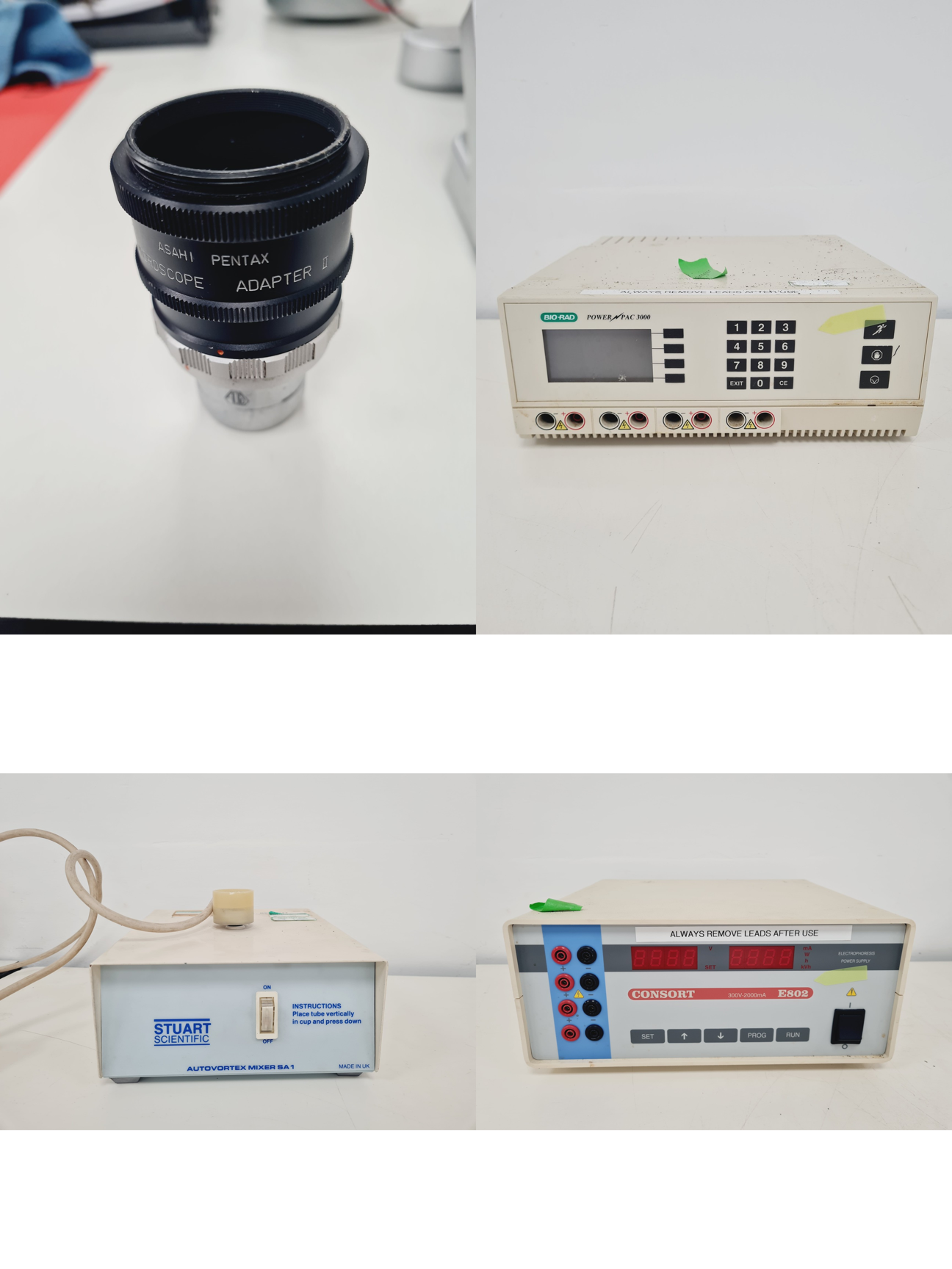 Image of Mixed Job Lot of Laboratory Equipment - Kimax, Vickers, Stuart, Pentax, Bio-Rad