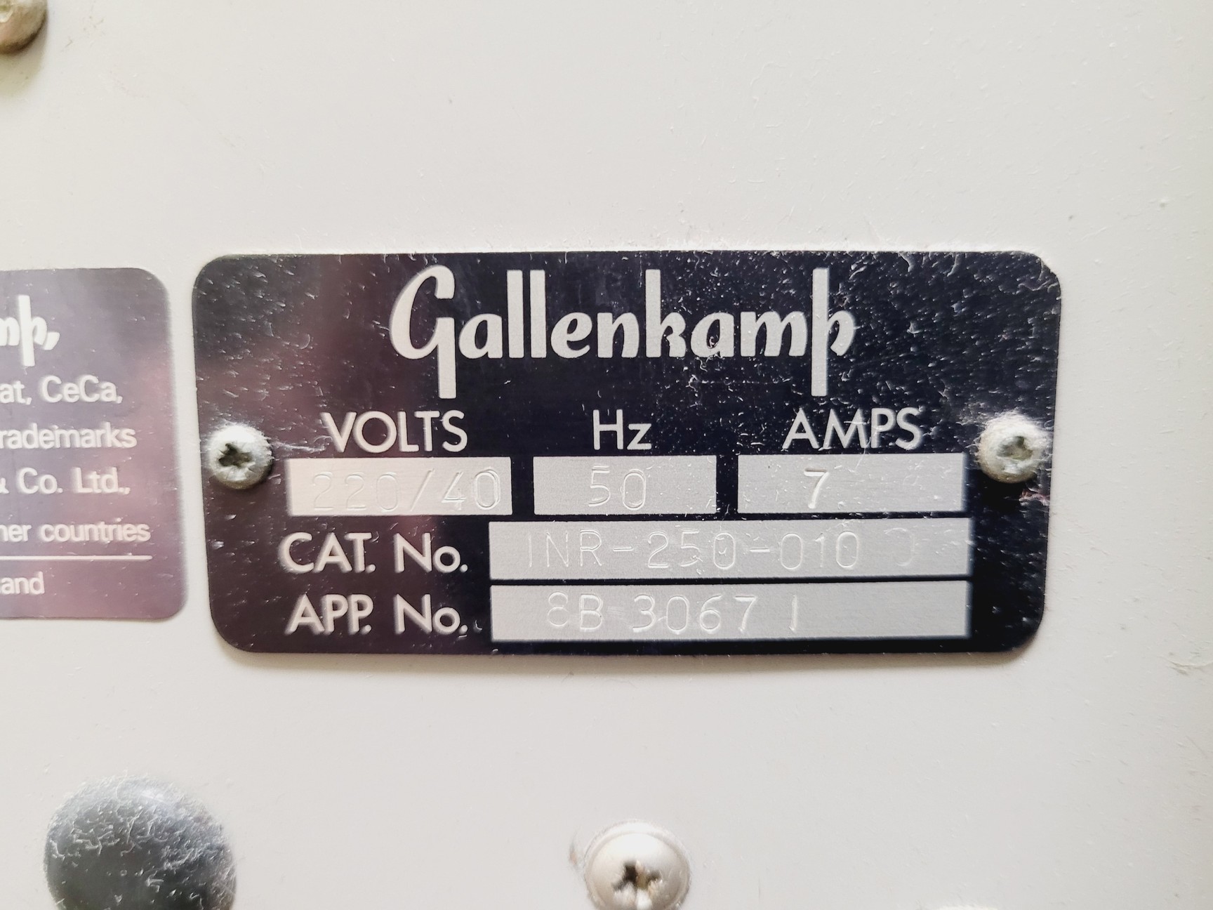 Image of Gallenkamp Cooling Shaking Incubator INR-250 Lab Spares/Repairs