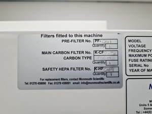 Thumbnail image of Monmouth Scientific Recirculating Fume Hood LH-FC105A Lab