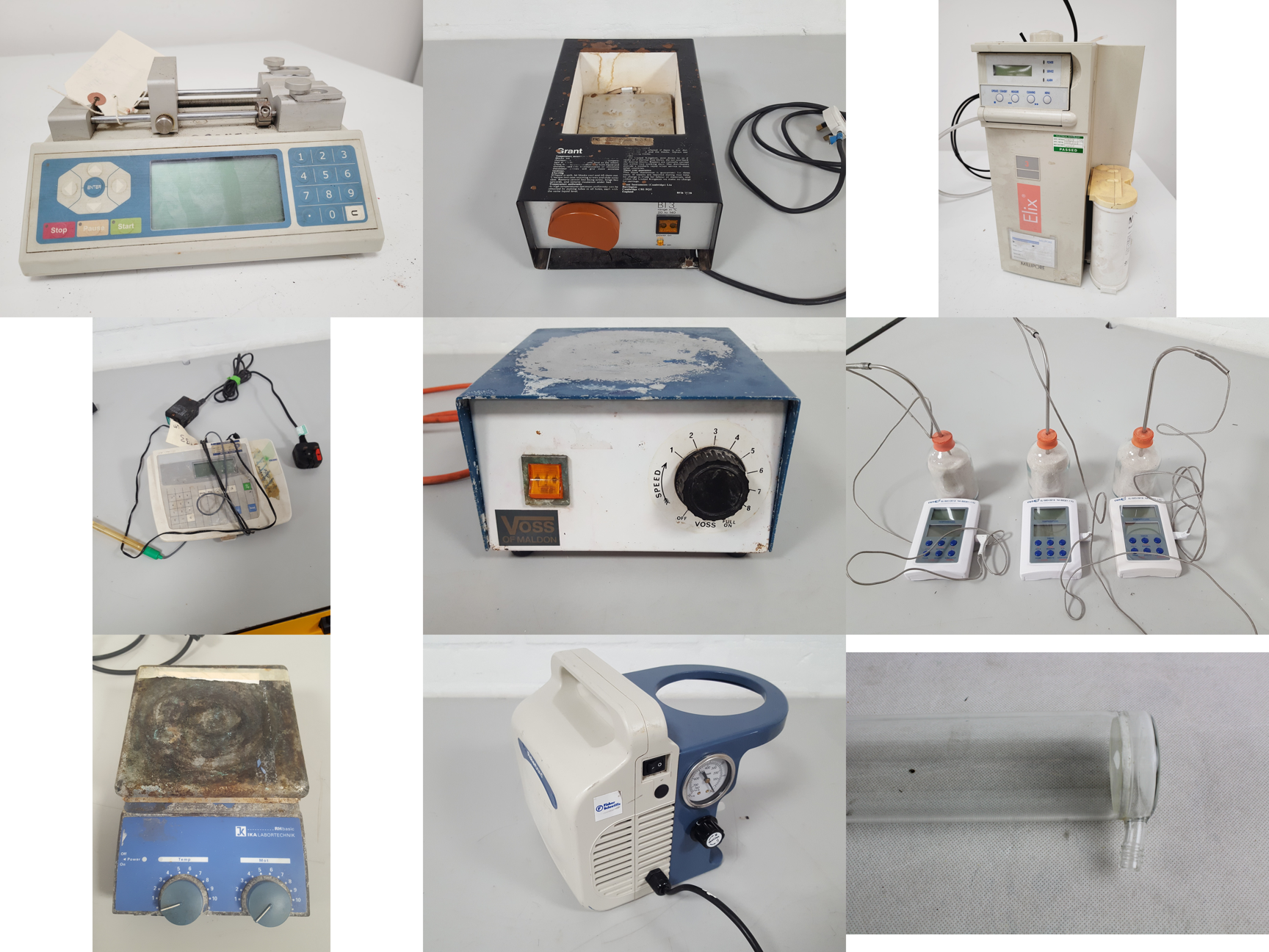 Image of Job Lot of Mixed Benchtop Lab Equipment - IKA, Heraeus, Grant, Tehcne, Ohaus