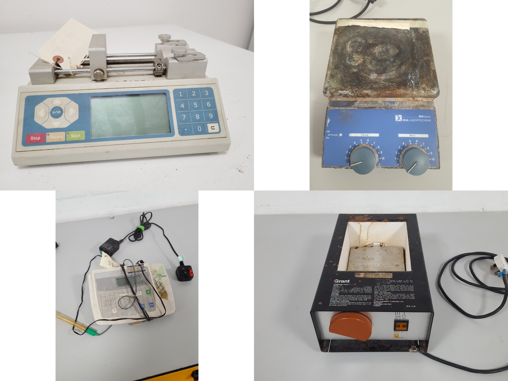 Image of Job Lot of Mixed Benchtop Lab Equipment - IKA, Heraeus, Grant, Tehcne, Ohaus