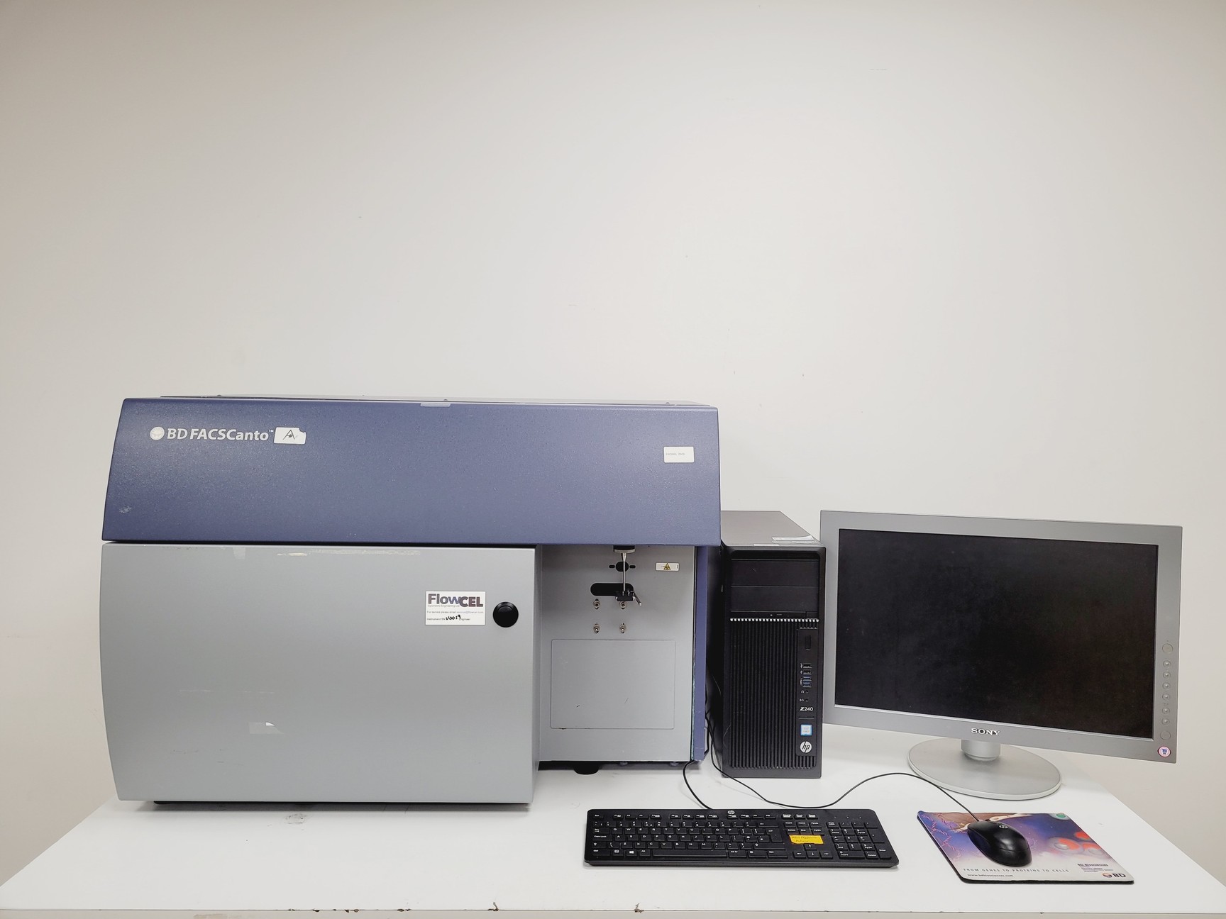 Facscanto BD FACSCanto Flow Cytometer System w/ Fluidics Carts, PC & Software Lab