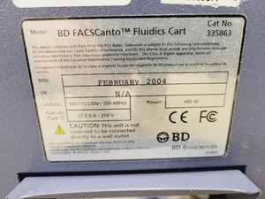 Thumbnail image of BD FACSCanto Flow Cytometer System w/ Fluidics Carts, PC & Software Lab