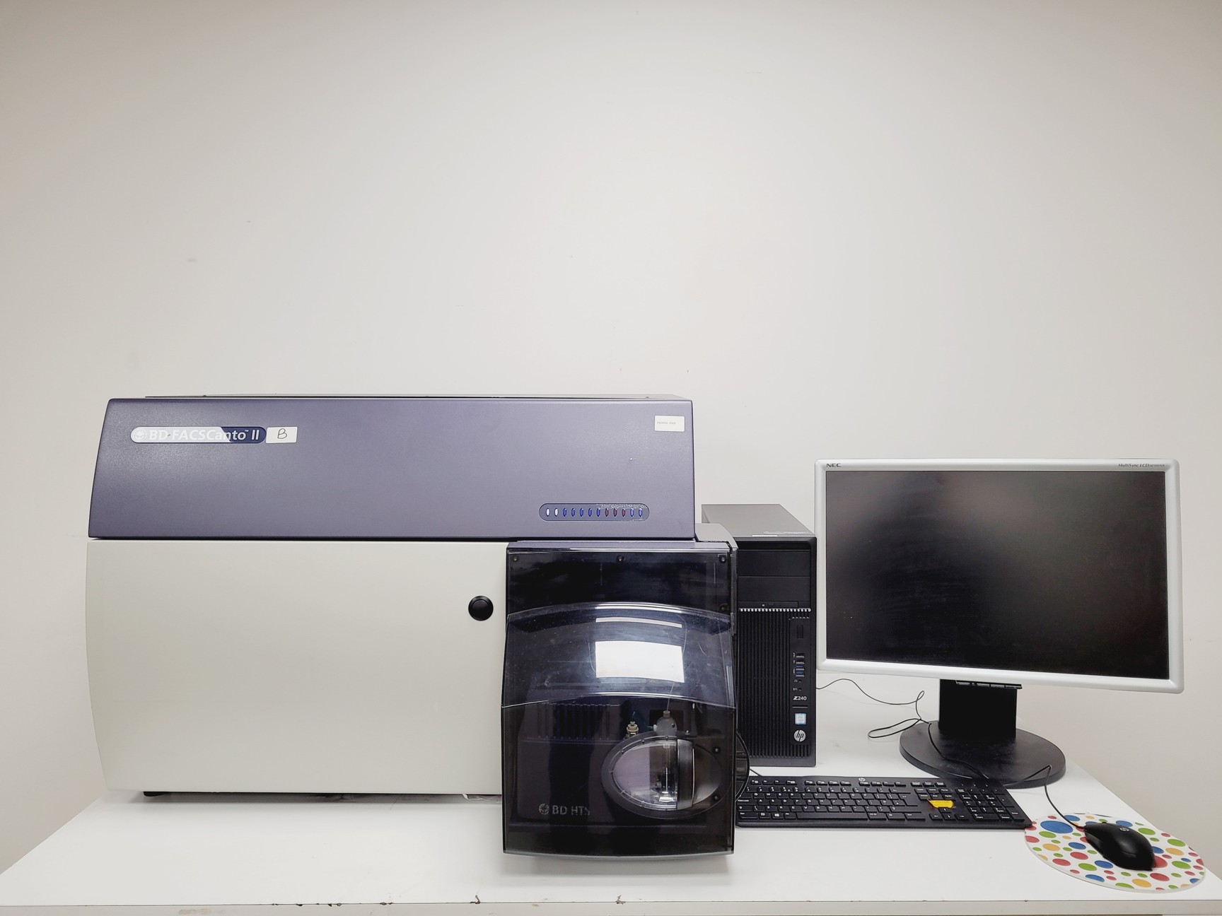 Facscanto BD FACSCanto II Flow Cytometer System w/ Fluidics Carts, PC & Software Lab