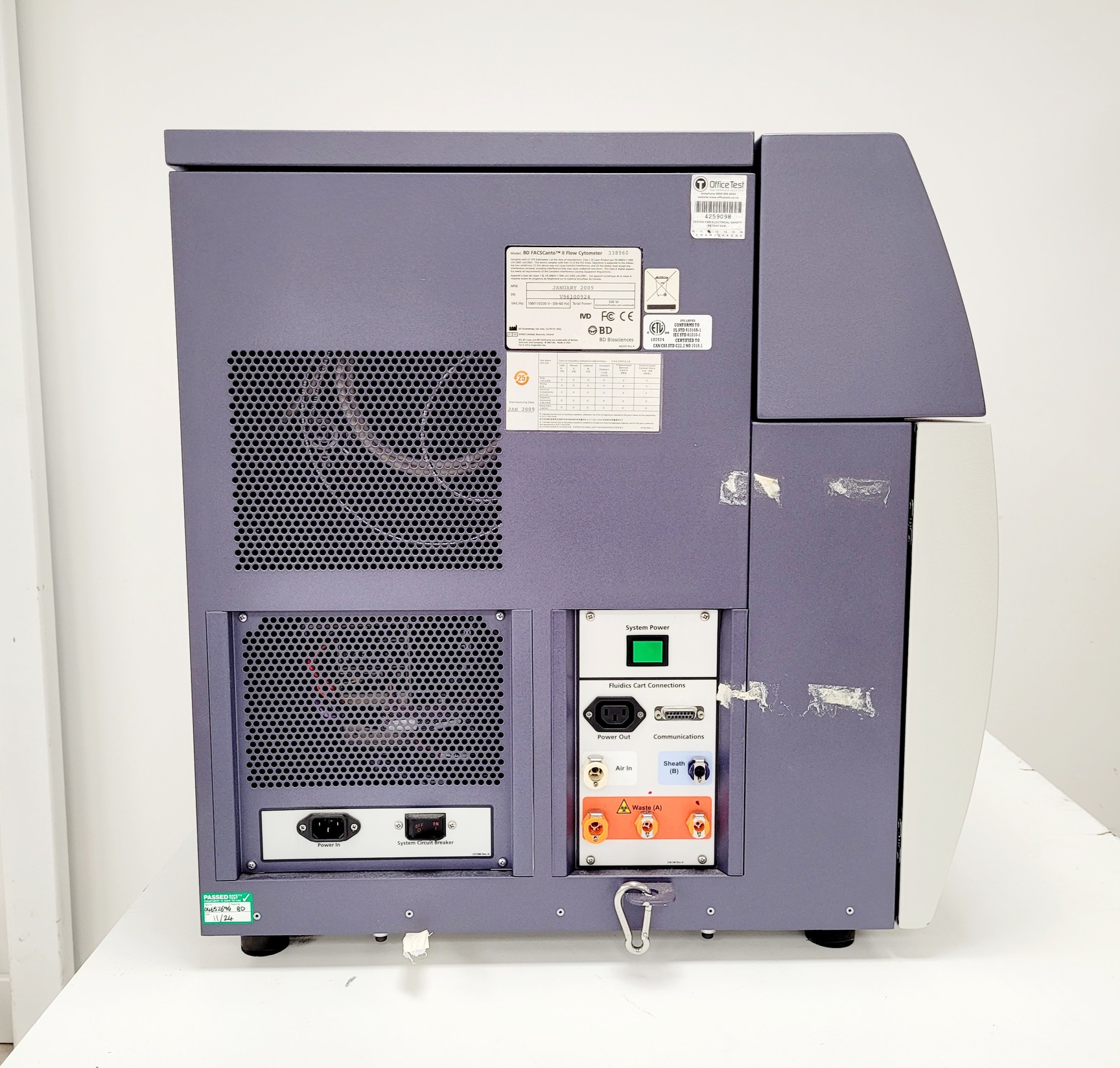 Image of BD FACSCanto II Flow Cytometer System w/ Fluidics Carts, PC & Software Lab