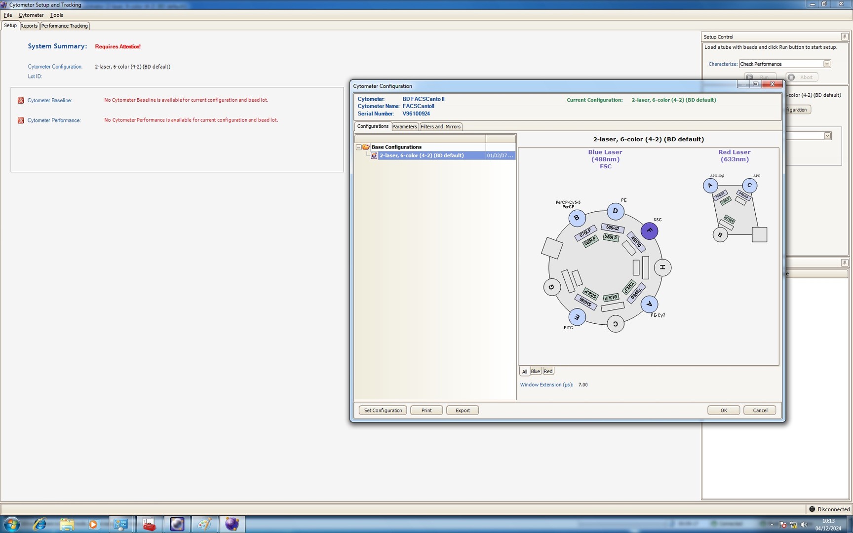 Image of BD FACSCanto II Flow Cytometer System w/ Fluidics Carts, PC & Software Lab