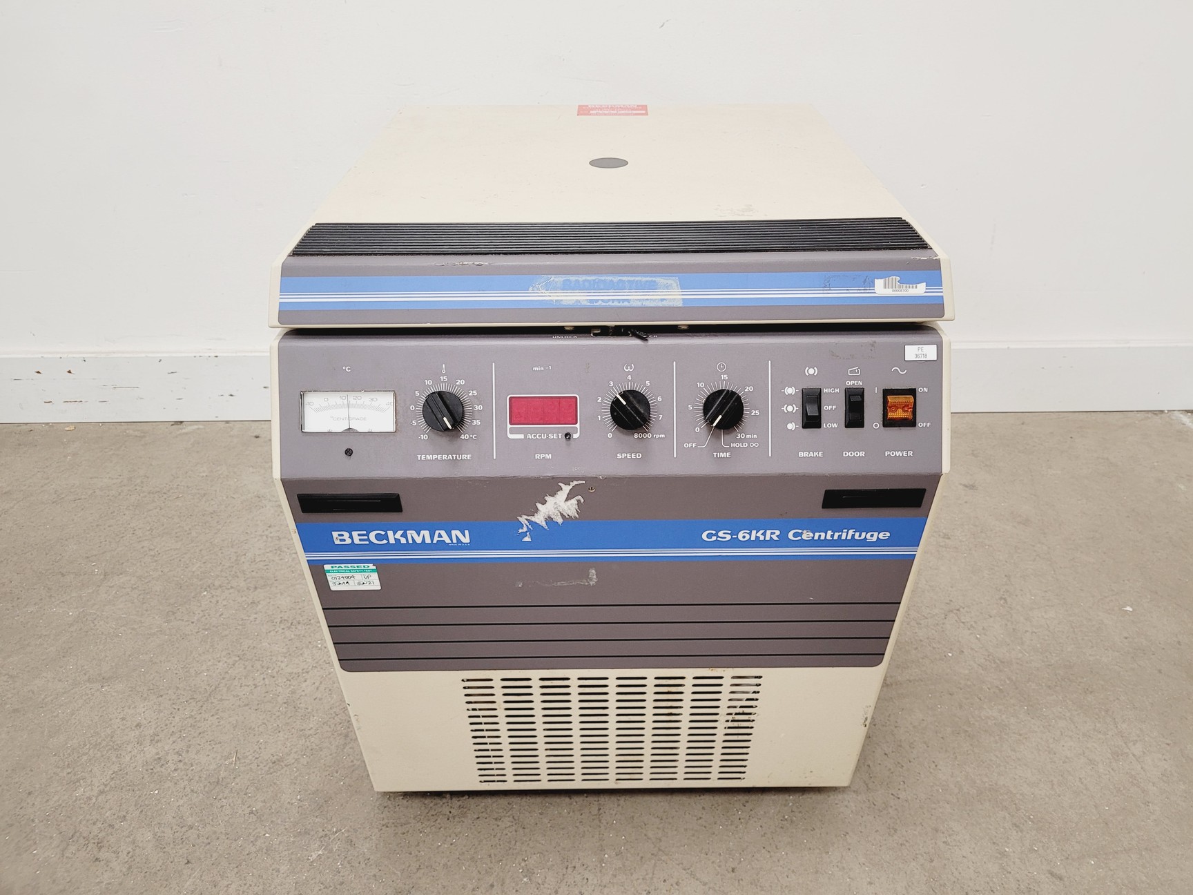 Image of Beckman GS-6KR Centrifuge with PTS-2000 Rotor Lab