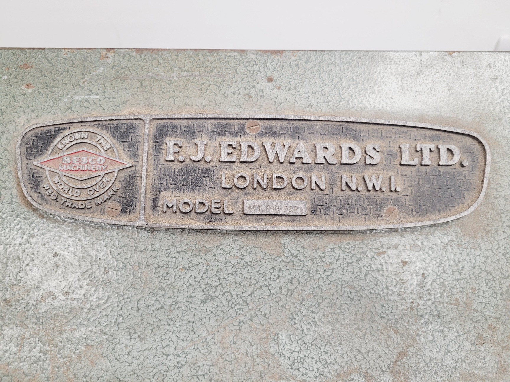 Image of F.J Edwards Machinery Model- 4FT 18G D&P Sheet Metal Bender Folder
