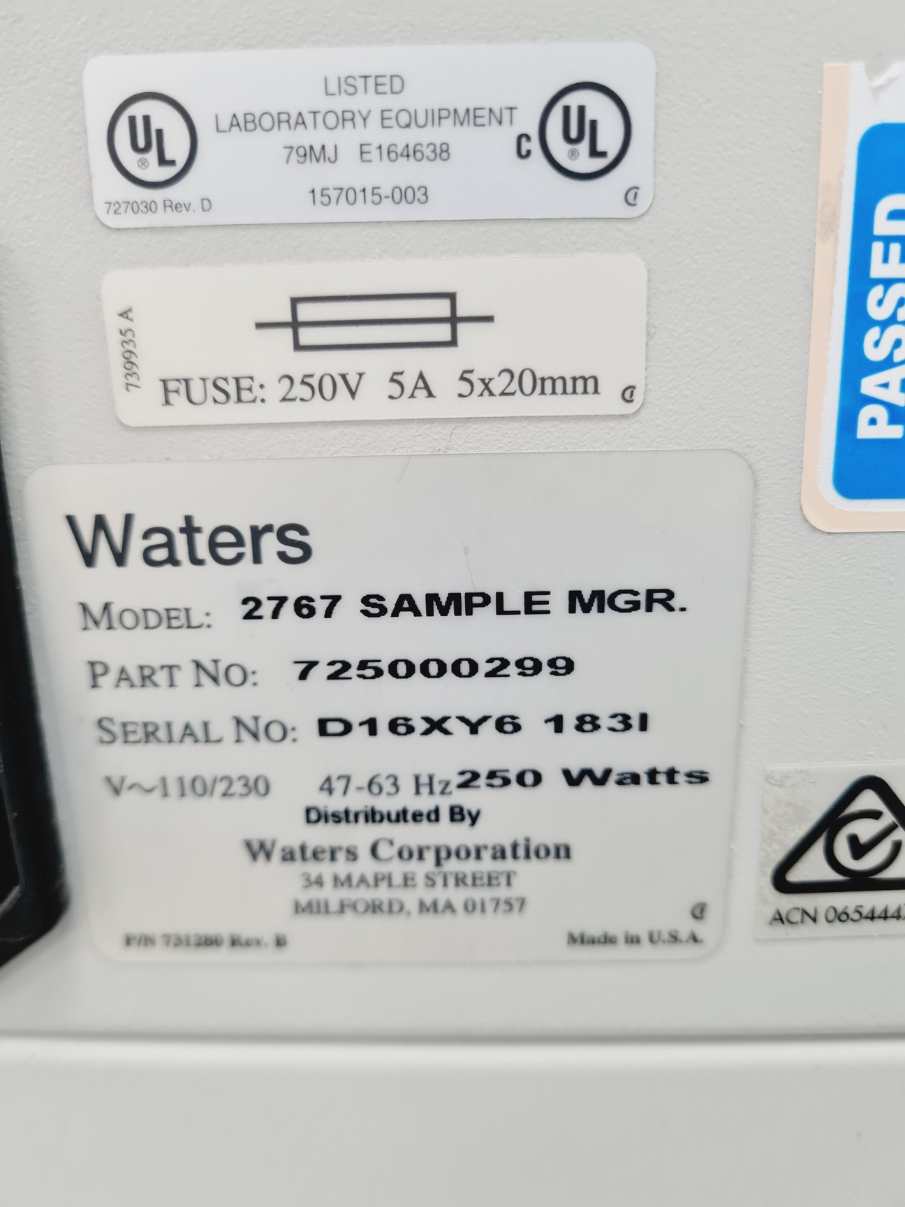 Image of Waters 2767 Sample Manager Unit Lab