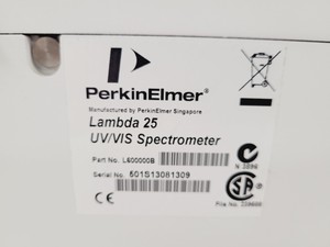 Thumbnail image of Perkin Elmer Lambda 25 UV/VIS Spectrophotometer Lab