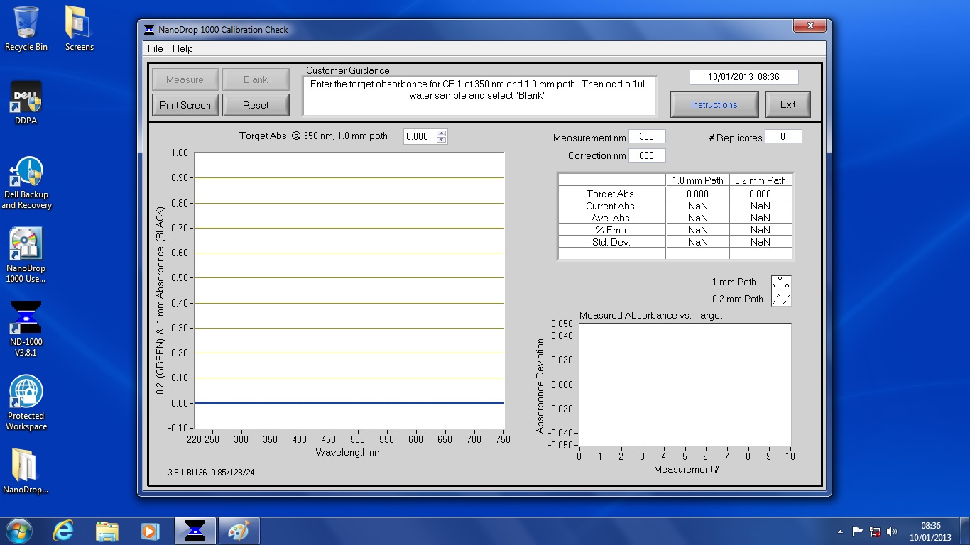 Image of Thermo Scientific NanoDrop 1000 System w/ Software Lab