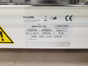 Thumbnail image of Thermo Scientific Heracell 150i Incubator Lab Spares/Repairs