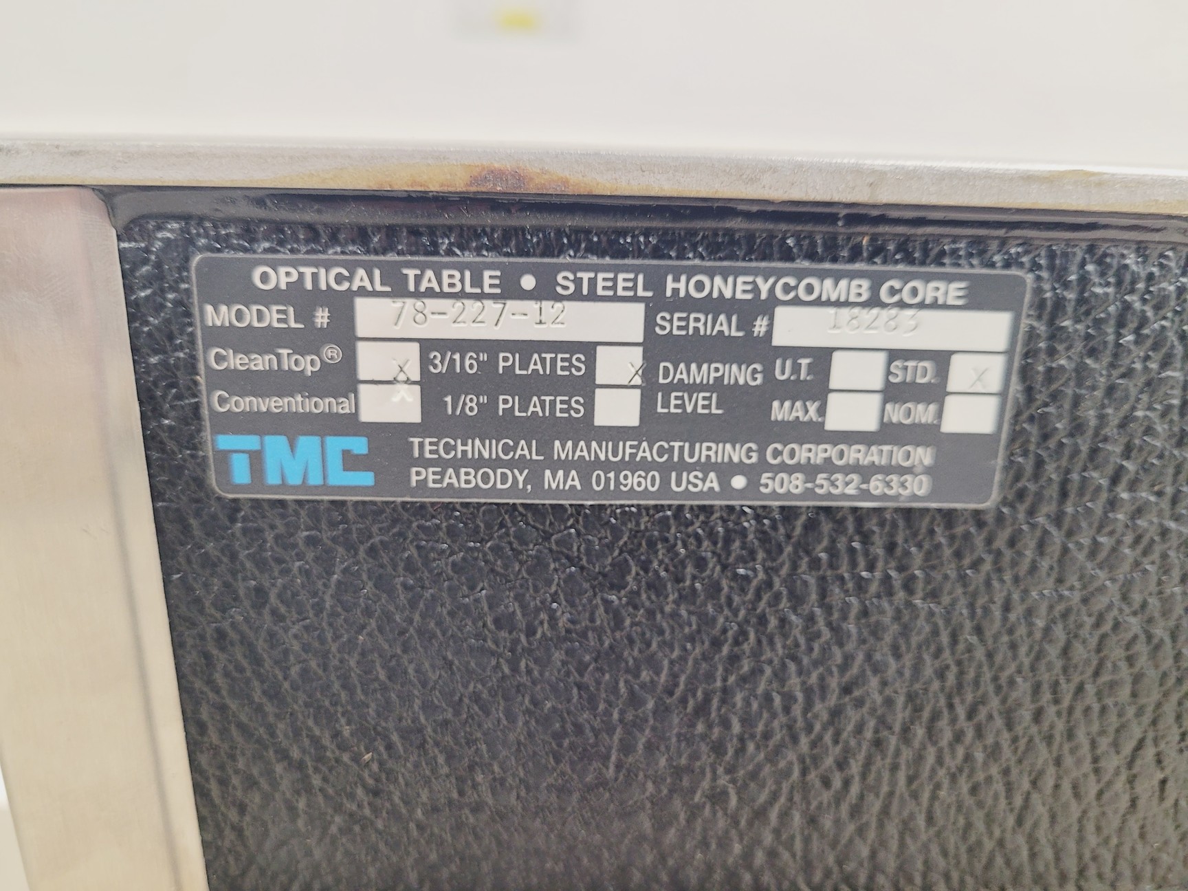 Image of TMC Optics Table Model-63-530 Vibration Isolation Table 