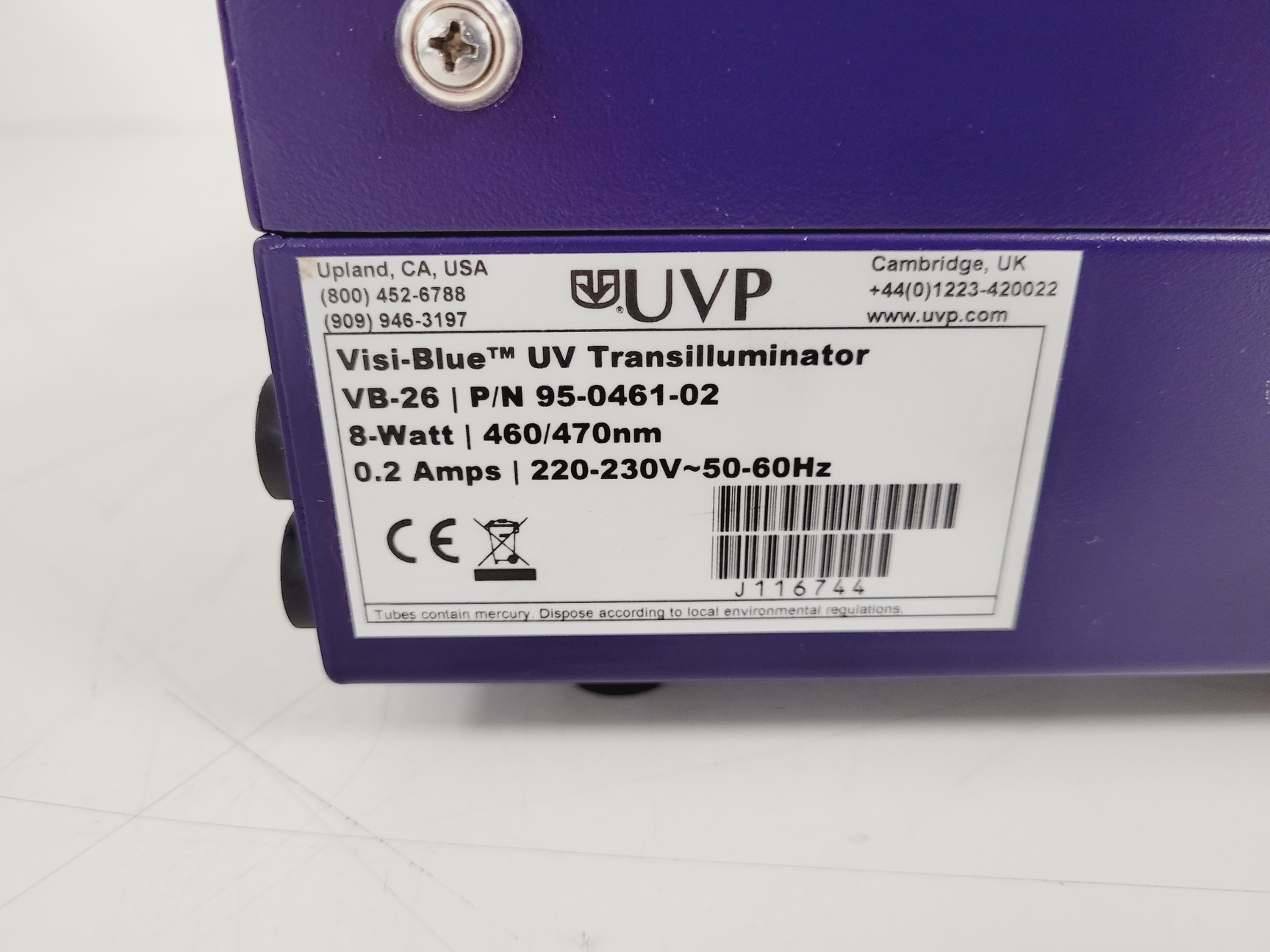 Image of UVP Visi-Blue Transilluminator Model- VB-26