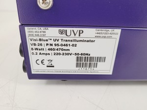 Thumbnail image of UVP Visi-Blue Transilluminator Model VB-26 Lab