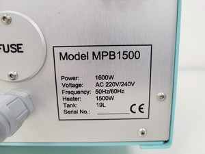 Thumbnail image of Arhel MPB 1500 End-Over-End In-Vitro Water Bath w/ Rotating Tube Rack Lab