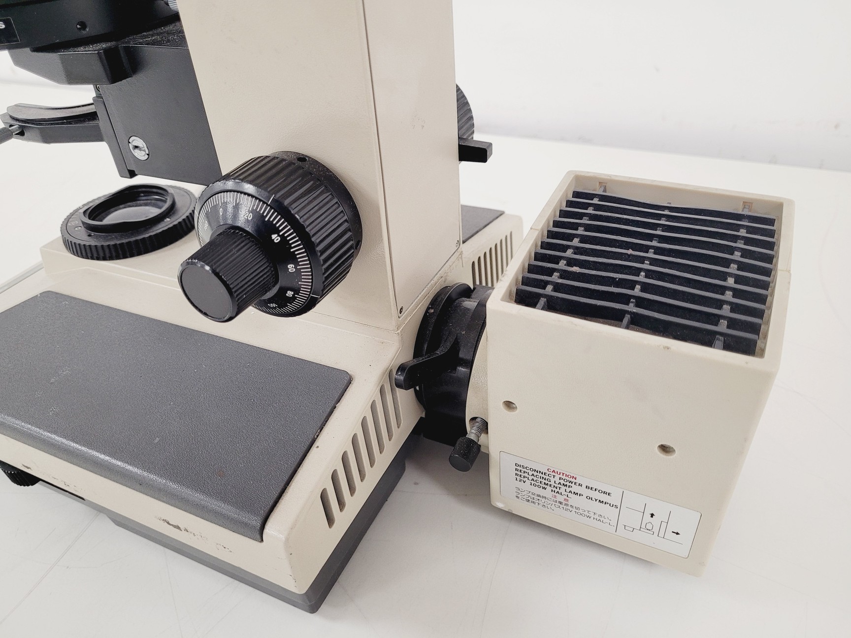 Image of Olympus BH-2 Microscope w/ 5 x Objectives SPlan 10PL 20PL 40PL Lab