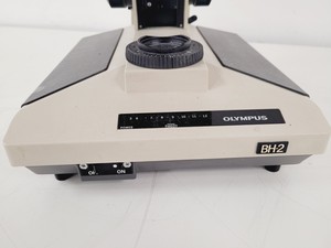 Thumbnail image of Olympus BH-2 Microscope w/ 5 x Objectives SPlan 10PL 20PL 40PL Lab