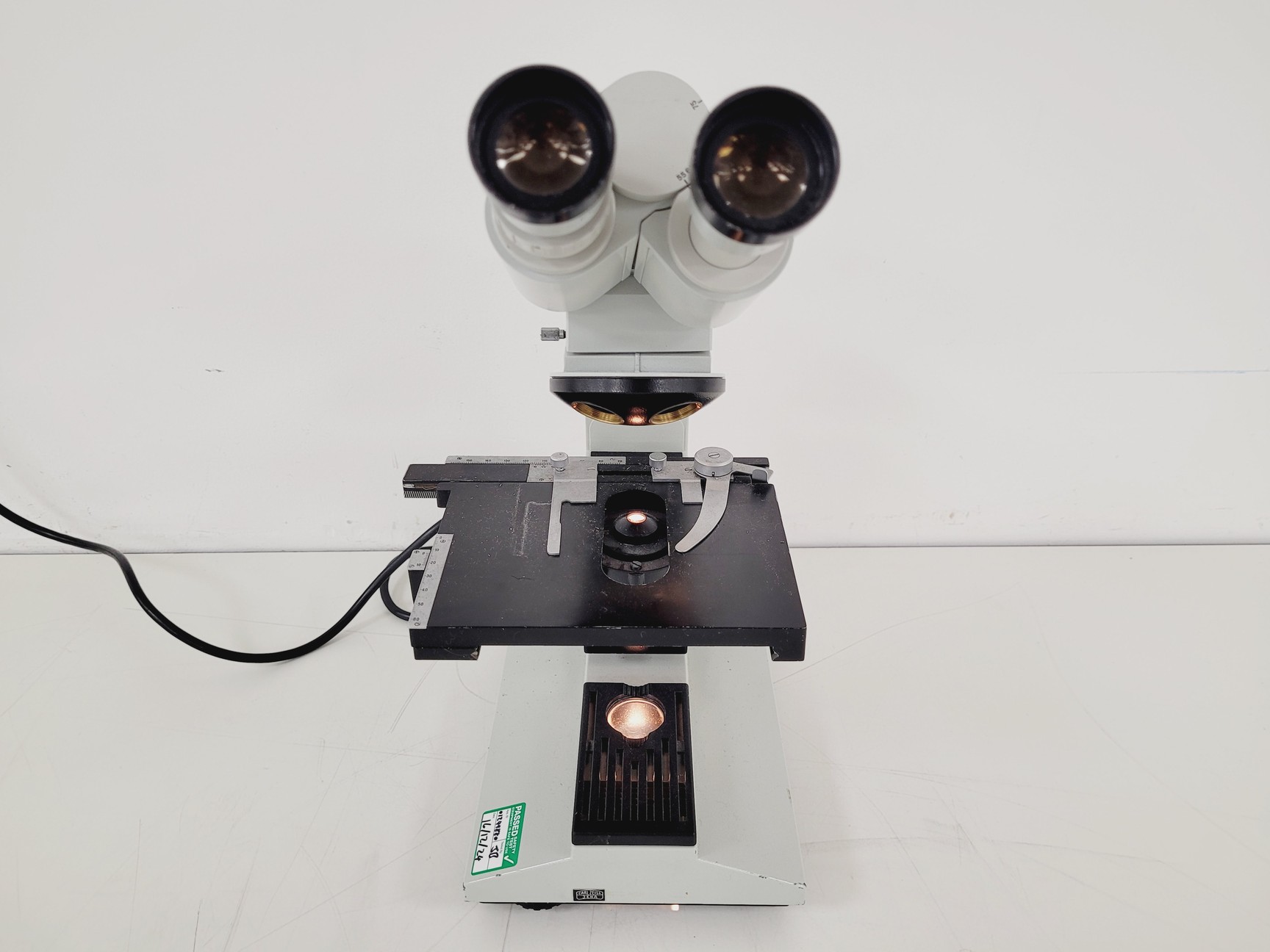 Image of Carl Zeiss Jena Laboval 4 Microscope w/ 4 x Objectives Jena 3.2 10 40 100 A  Lab