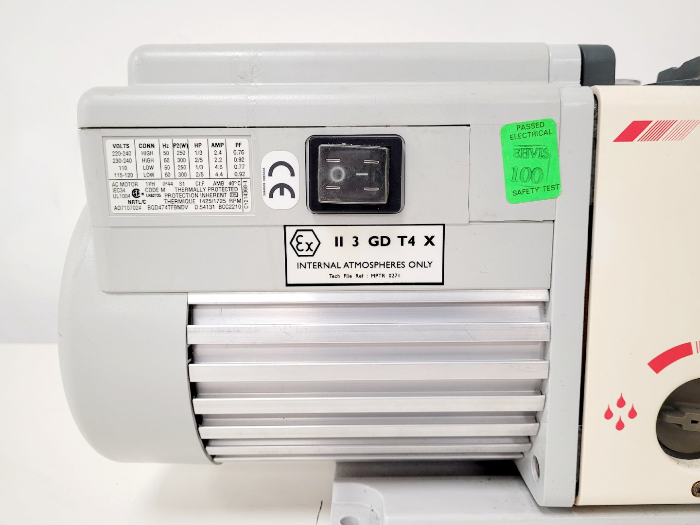 Image of Edwards RV3 Rotary Vane Vacuum Pump Lab