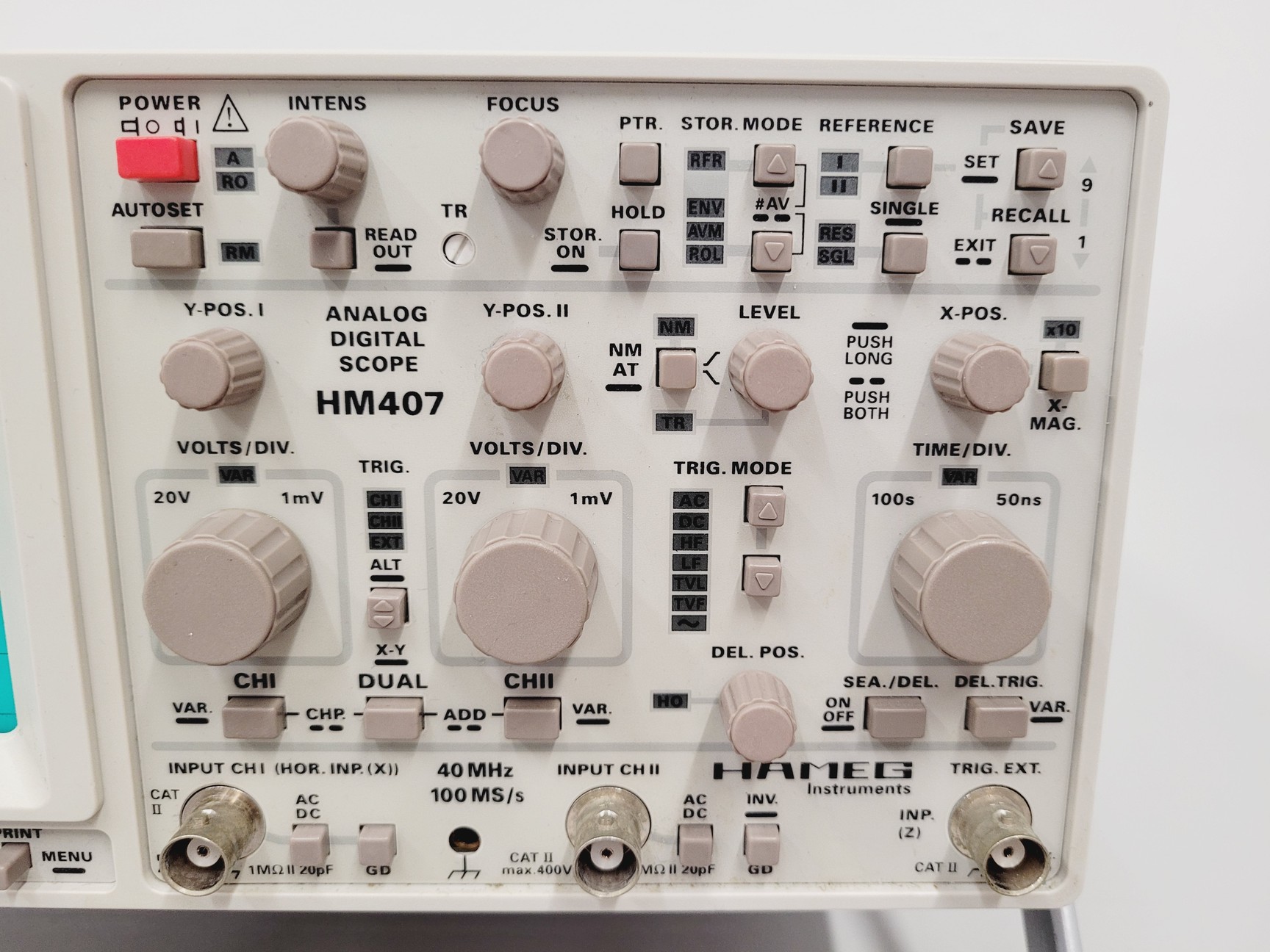 Image of Hameg Instruments HM407 Analog Digital Scope Oscilloscope Lab