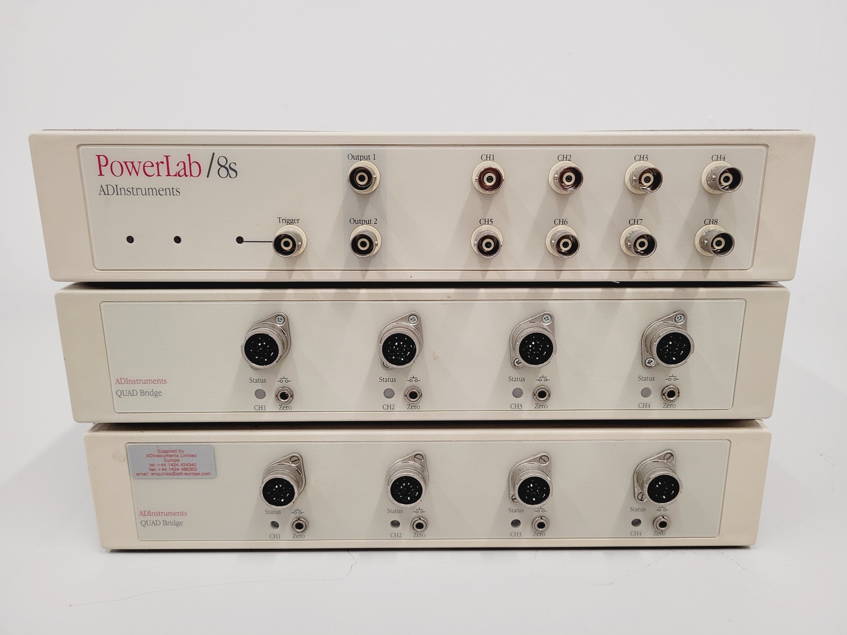 Image of ADInstruments PowerLab/8S and Two Quad Bridge ML118, Probes and Software 