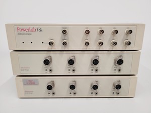 Thumbnail image of ADInstruments PowerLab/8S and Two Quad Bridge ML118, Probes and Software 