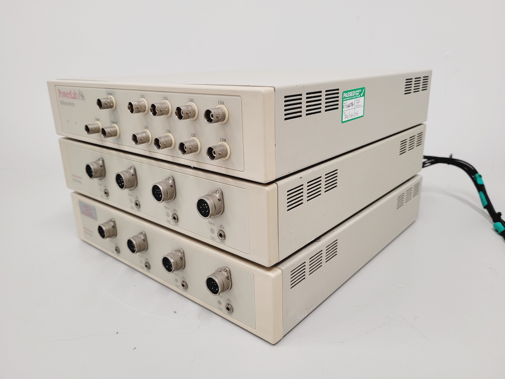 Powerlab Adinstruments Models ADInstruments PowerLab/8S and Two Quad Bridge ML118, Probes and Software
