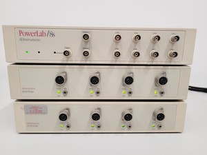 Thumbnail image of ADInstruments PowerLab/8S and Two Quad Bridge ML118, Probes and Software 