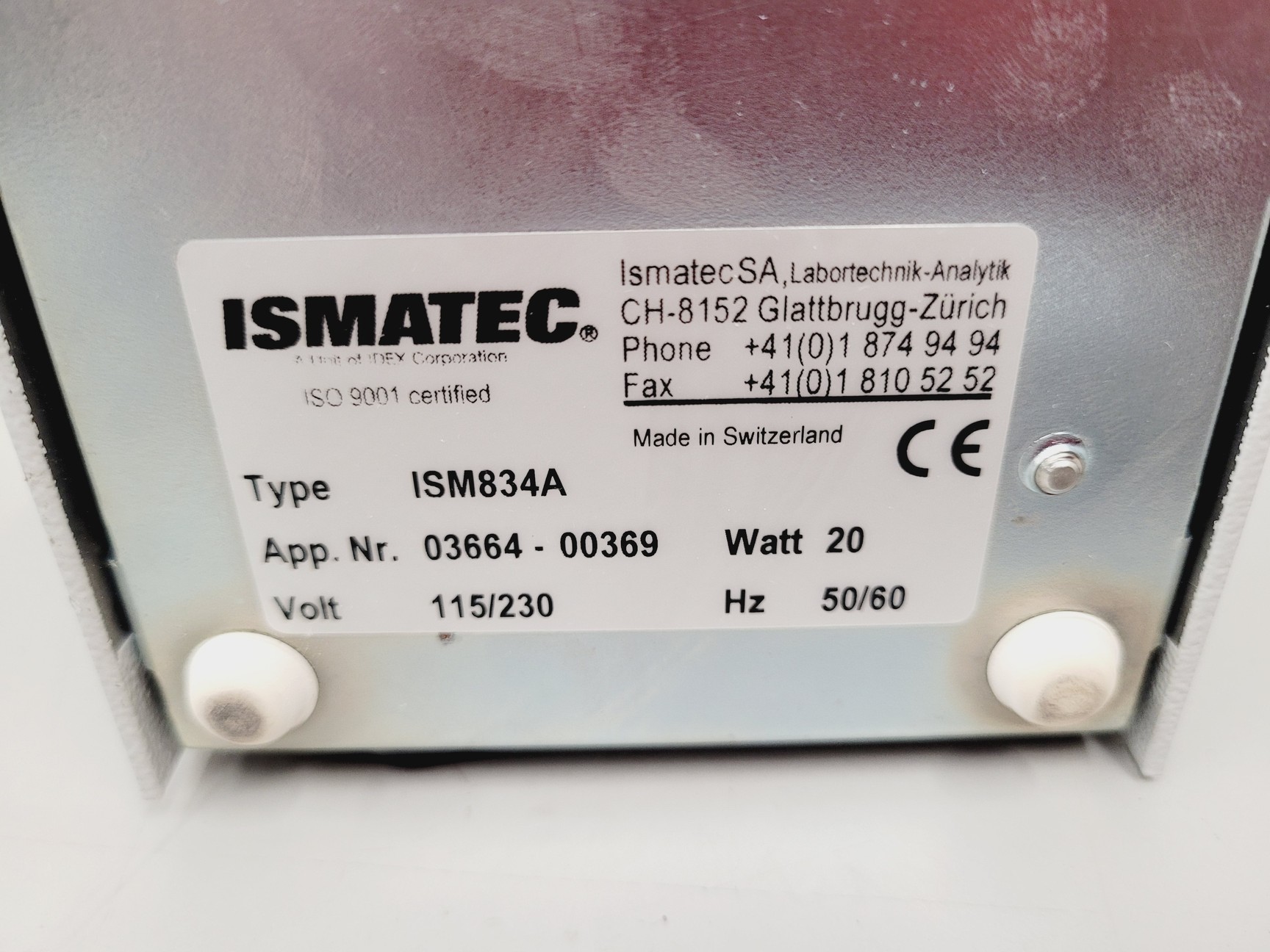 Image of Ismatec ISM834A 4 Channel Peristaltic Pump Lab