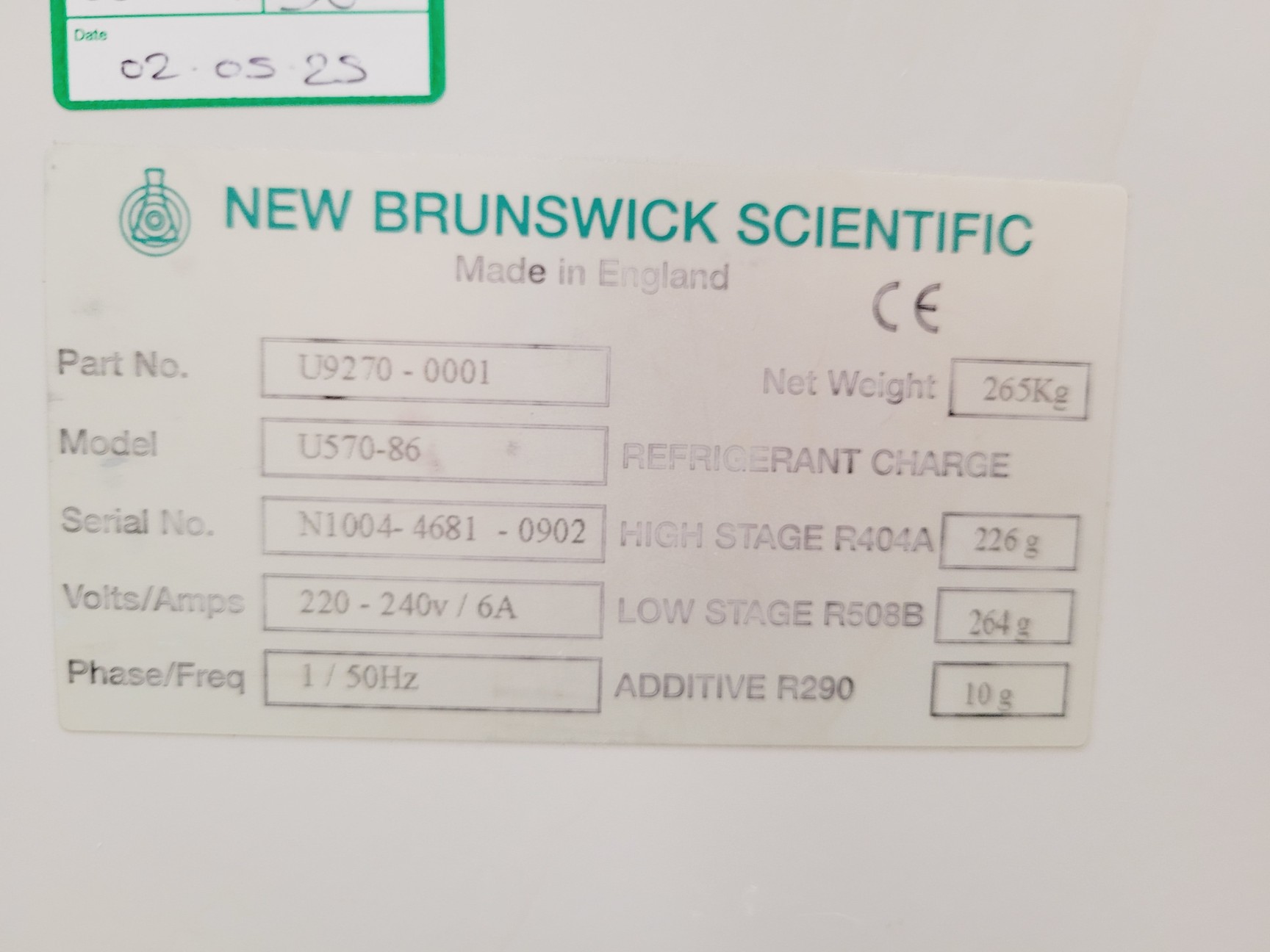 Image of New Brunswick U570 -86 Premium Ultra Low Temperature Freezer ULT Lab