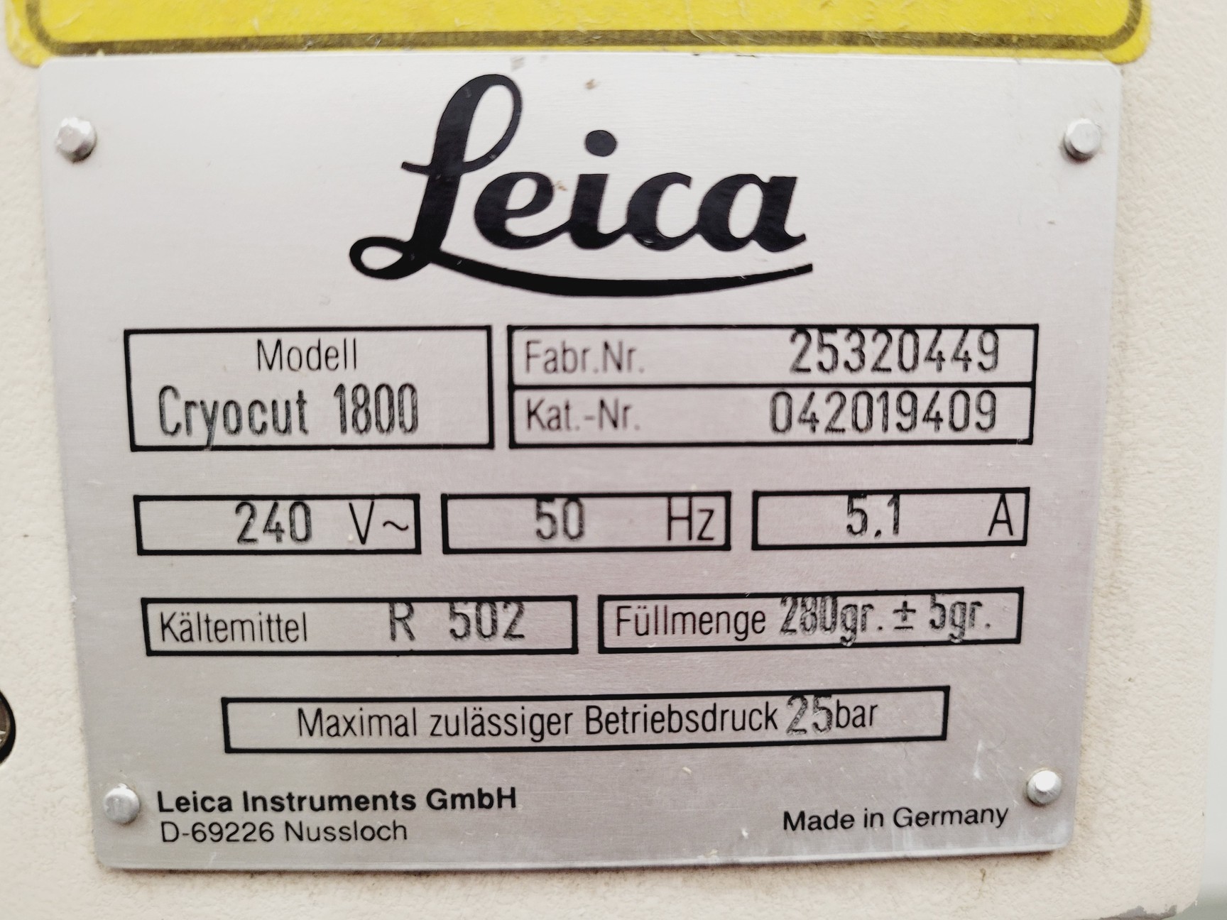 Image of Leica Cryocut 1800 Reichert-Jung CM1800 Spares/Repair Lab