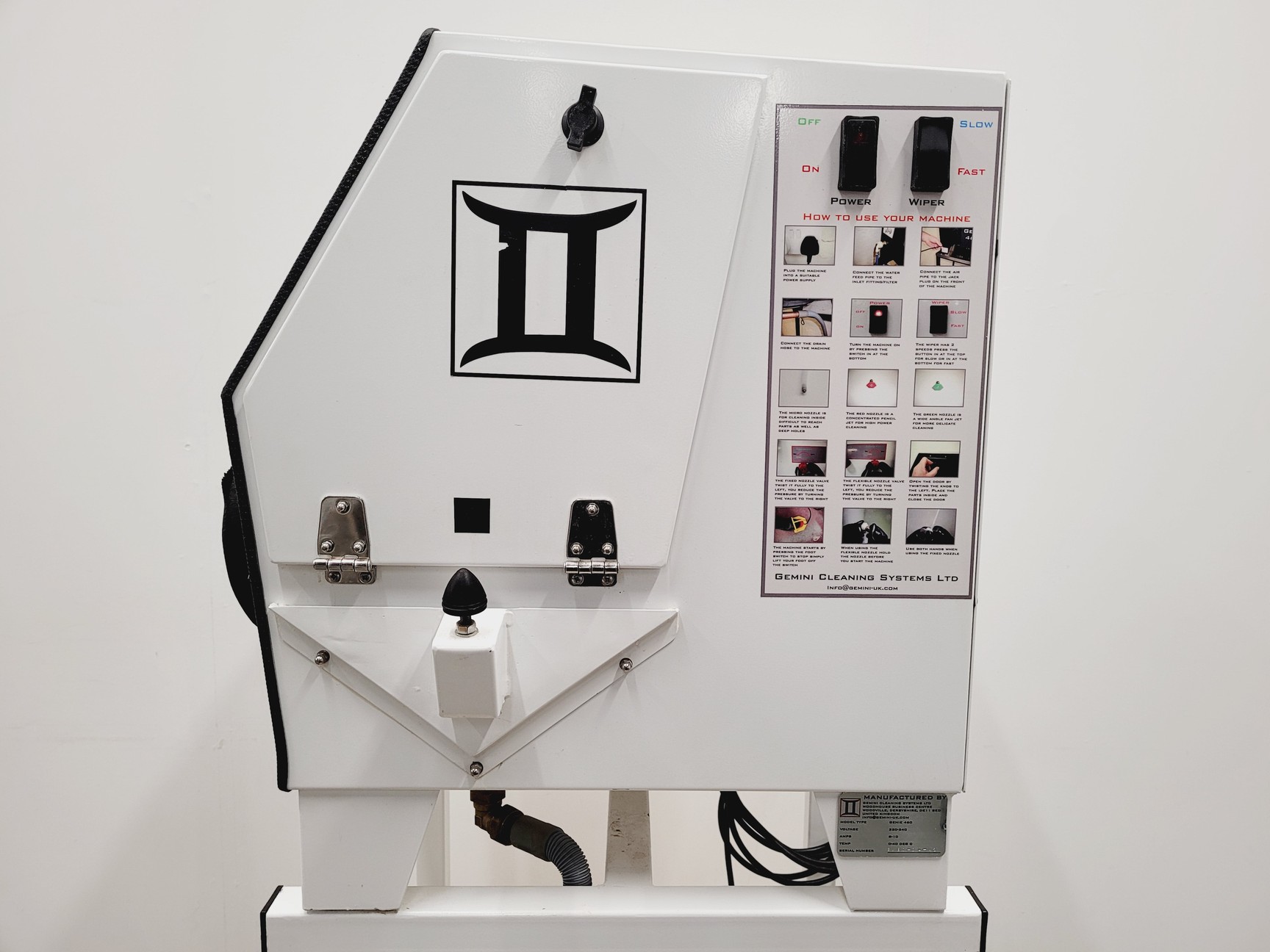 Image of Gemini Cleaning Systems Genie 460 Glovebox Pressure Wash Cabinet 3D Printing