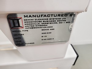 Thumbnail image of Gemini Cleaning Systems Genie 460 Glovebox Pressure Wash Cabinet 3D Printing