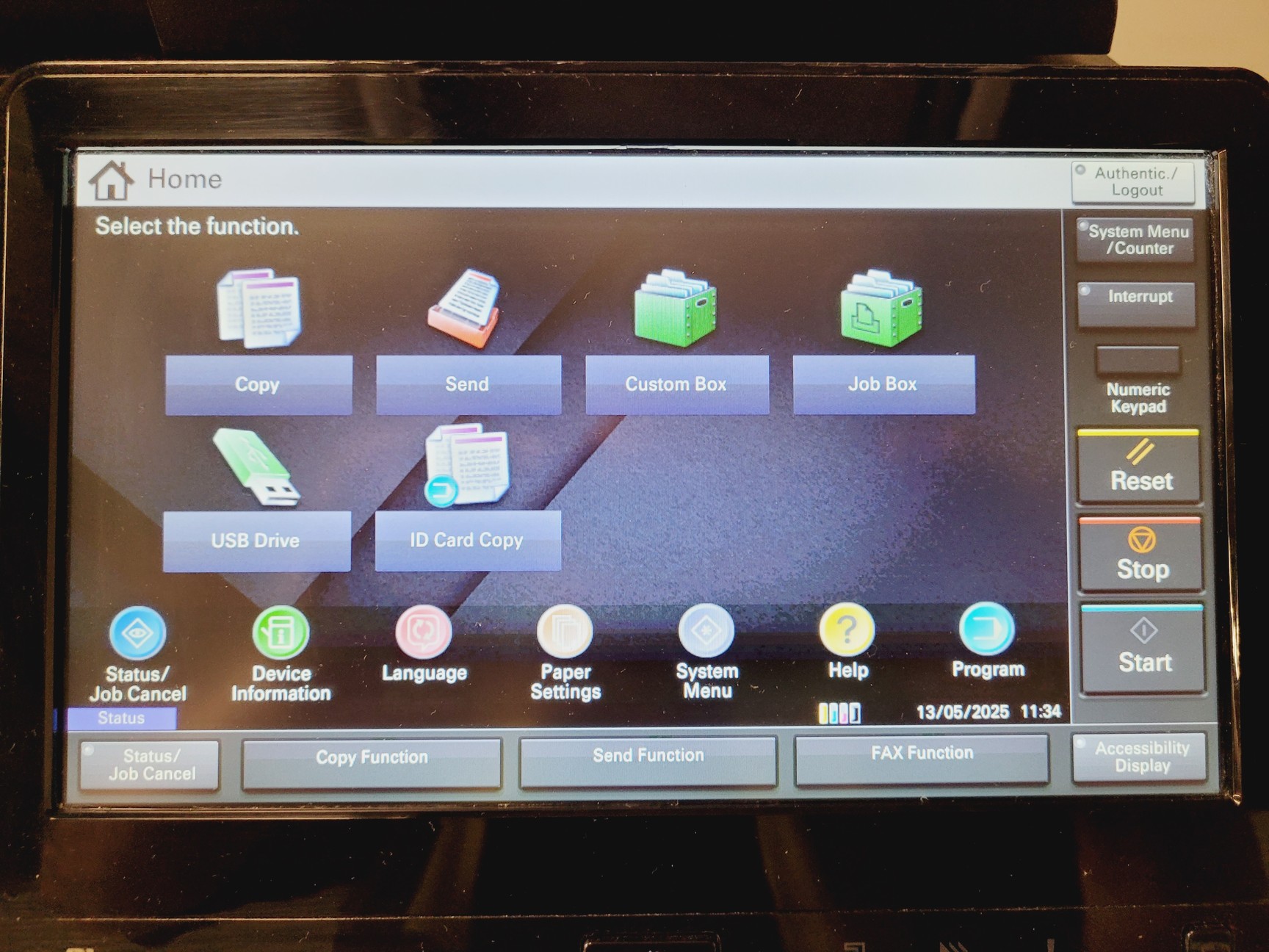 Image of Kyocera Taskalfa 2553ci Multi Functional Laser Printer 