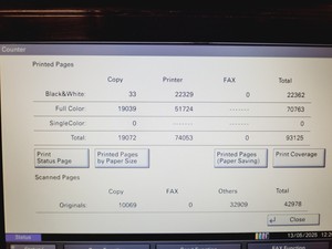 Thumbnail image of Kyocera Taskalfa 2553ci Multi Functional Laser Printer 
