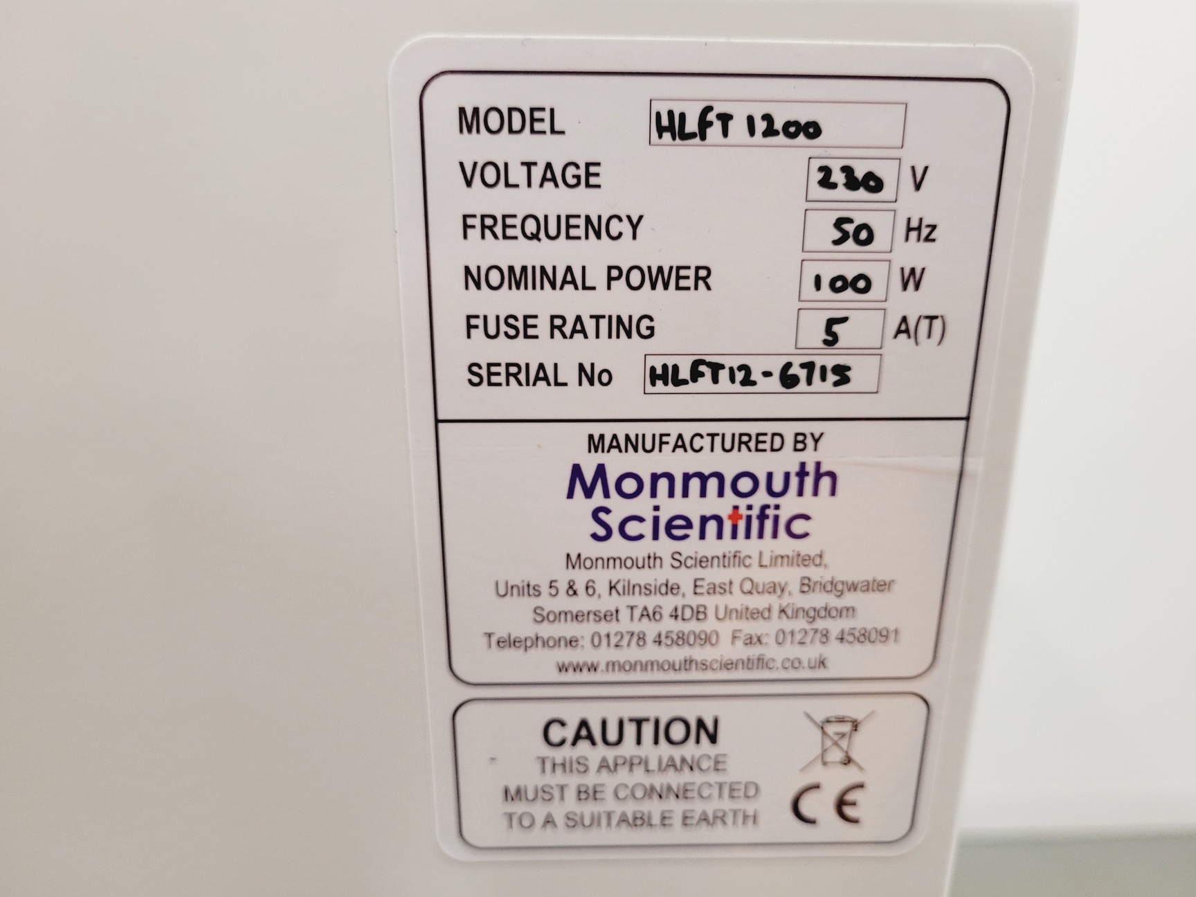 Image of Monmouth Circulaire HLFT 1200 Laminar Flow Cabinet Lab