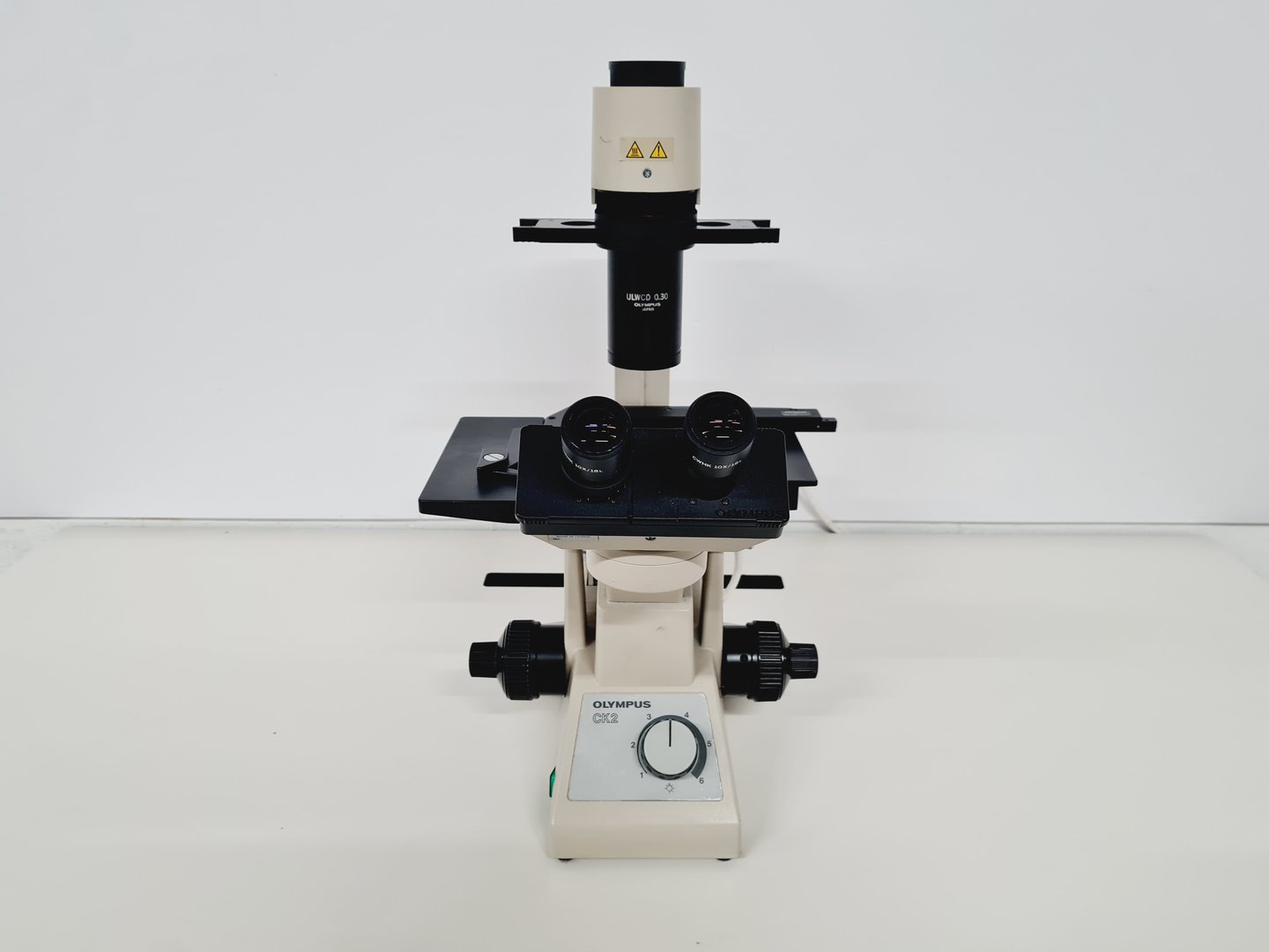 Image of Olympus CK2 CK2-TR Inverted Microscope with 4 x Objectives Lab